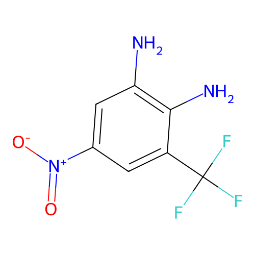 1,2-Benzenediamine, 5-nitro-3-(trifluoromethyl)- structure