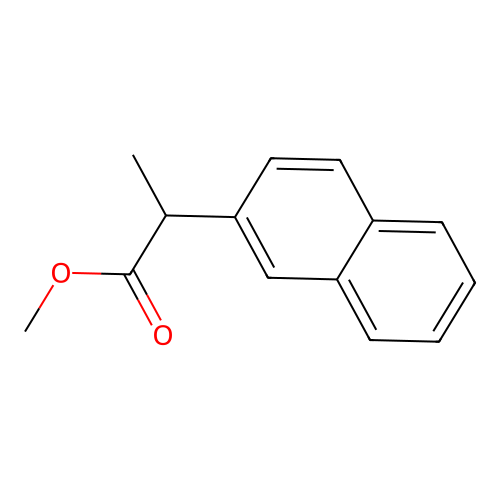 Methyl 2-(naphthalen-2-yl)propanoate structure