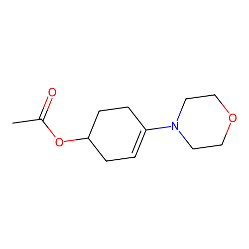 Acetic acid, 4-morpholin-4-yl-cyclohex-3-enyl ester structure