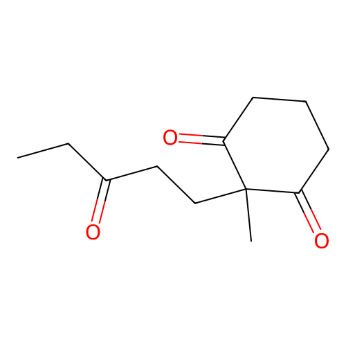 1,3-Cyclohexanedione, 2-methyl-2-(3-oxopentyl)- structure