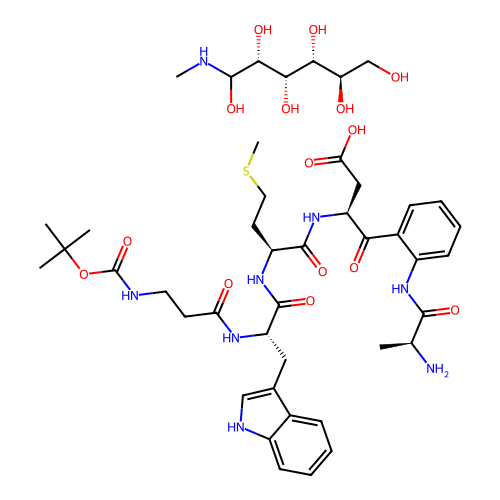 Pentagastrin meglumine structure