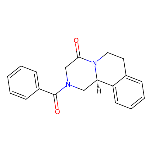 (11bS)-2-benzoyl-3,6,7,11b-tetrahydro-1H-pyrazino[2,1-a]isoquinolin-4-one structure
