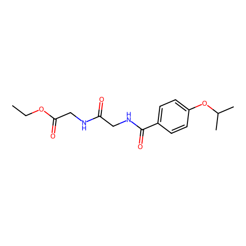[2-(4-Isopropoxy-benzoylamino)-acetylamino]-acetic acid ethyl ester structure
