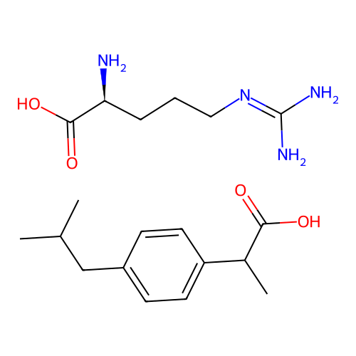 Ibuprofen arginine structure