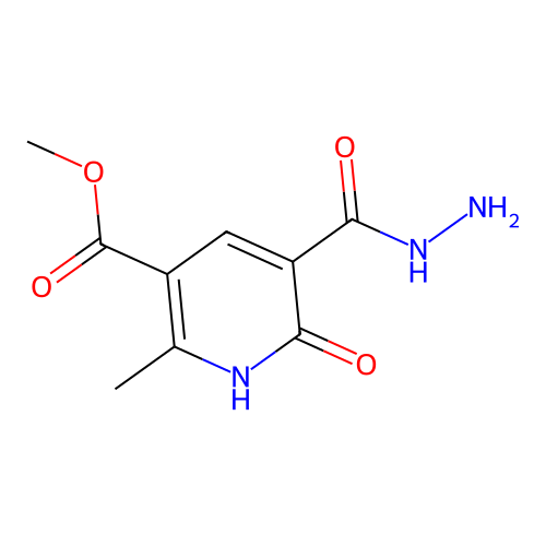 Methyl 5-(hydrazinecarbonyl)-2-methyl-6-oxo-1,6-dihydropyridine-3-carboxylate structure