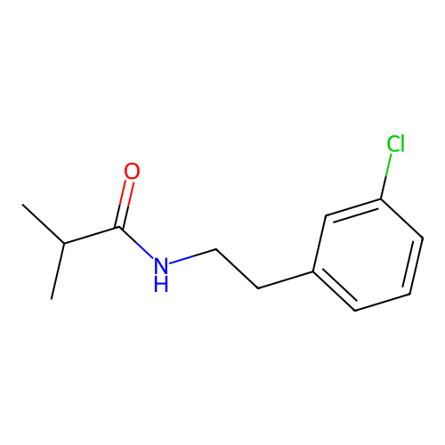 N-[2-(3-chlorophenyl)ethyl]-2-methylpropanamide structure