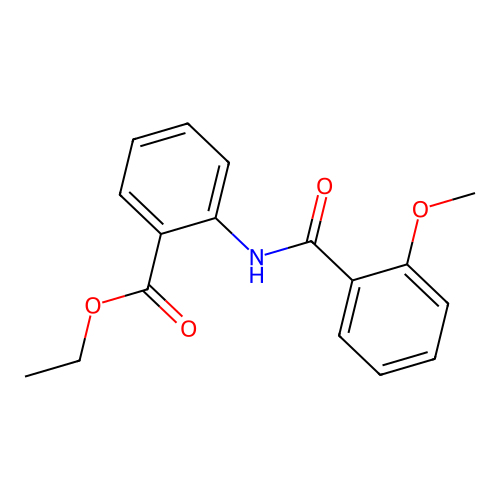Ethyl 2-[(2-methoxybenzoyl)amino]benzoate structure