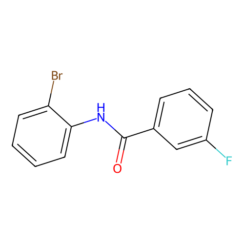 N-(2-溴苯基)-3-氟苯甲酰胺 structure