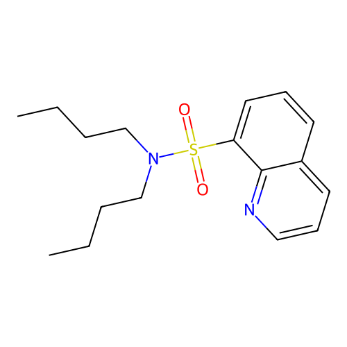 N,N-dibutylquinoline-8-sulfonamide structure