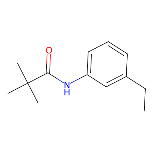 N-(3-ethylphenyl)-2,2-dimethylpropanamide structure