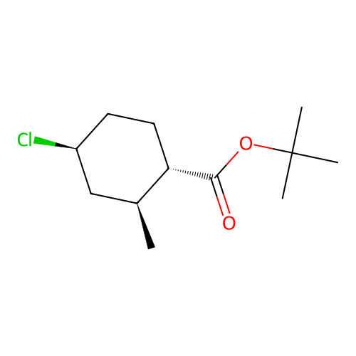 tert-butyl (1S,2S,4S)-4-chloro-2-methylcyclohexane-1-carboxylate structure