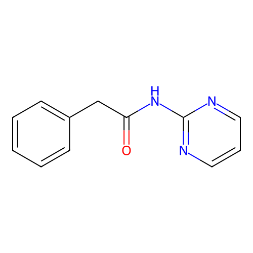 2-phenyl-N-pyrimidin-2-ylacetamide structure