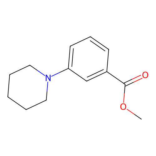 Methyl 3-(piperidin-1-yl)benzoate structure