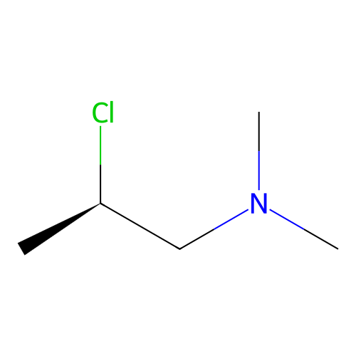 1-Dimethylamino-2-chloropropane, (R)- structure