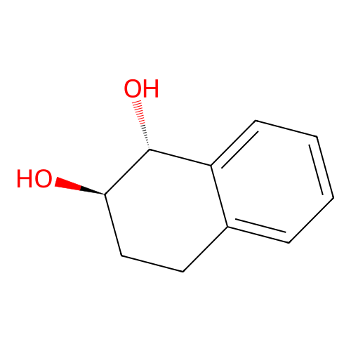 (1R,2R)-trans-1,2,3,4-Tetrahydro-1,2-naphthalenediol structure