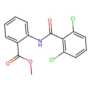 Methyl 2-[(2,6-dichlorobenzoyl)amino]benzoate structure