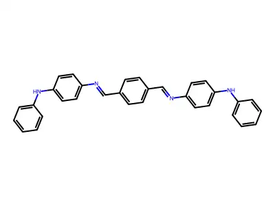 N,N'-Terephthalylidenebis(4-anilinoaniline) structure
