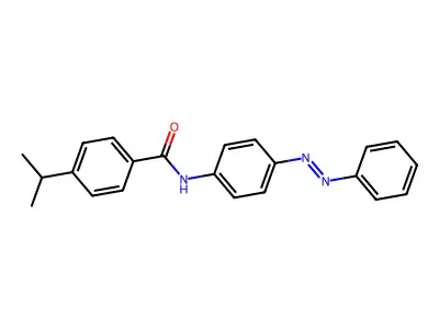 Benzamide, 4-(1-methylethyl)-N-[4-(2-phenyldiazenyl)phenyl]- structure