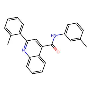 2-(2-methylphenyl)-N-(3-methylphenyl)quinoline-4-carboxamide structure