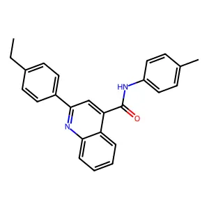 2-(4-ethylphenyl)-N-(4-methylphenyl)quinoline-4-carboxamide structure