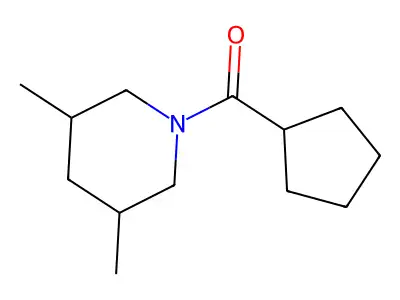 Cyclopentyl-(3,5-dimethylpiperidin-1-yl)methanone structure