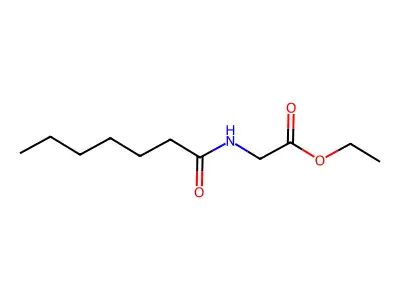 Ethyl 2-(heptanoylamino)acetate structure