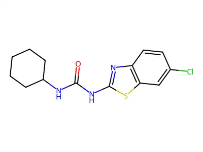 1-(6-Chloro-1,3-benzothiazol-2-yl)-3-cyclohexylurea structure