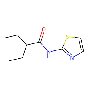 2-ethyl-N-(1,3-thiazol-2-yl)butanamide structure