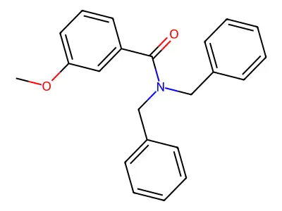 N,N-dibenzyl-3-methoxybenzamide structure