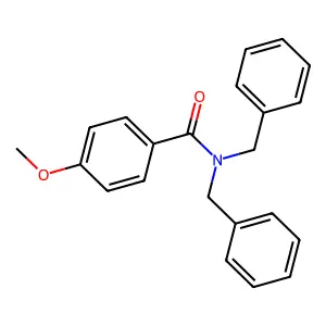 N,N-dibenzyl-4-methoxybenzamide structure