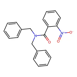 N,N-dibenzyl-2-nitrobenzamide structure