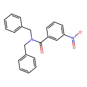 N,N-二苄基-3-硝基苯甲酰胺 structure