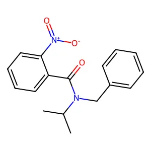 N-benzyl-2-nitro-N-propan-2-ylbenzamide structure