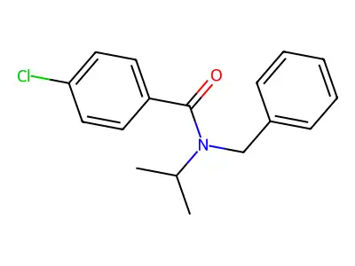 Benzamide, 4-chloro-N-(1-methylethyl)-N-(phenylmethyl)- structure