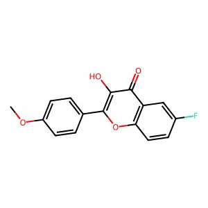 6-Fluoro-3-hydroxy-2-(4-methoxy-phenyl)-chromen-4-one structure