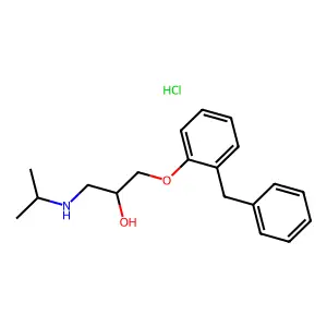 2-Propanol, 1-(isopropylamino)-3-((alpha-phenyl-o-tolyl)oxy)-, hydrochloride structure