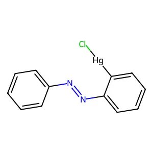 Chloro-(2-phenyldiazenylphenyl)mercury structure