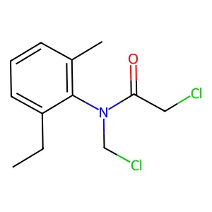 Acetamide, 2-chloro-N-(chloromethyl)-N-(2-ethyl-6-methylphenyl)- structure