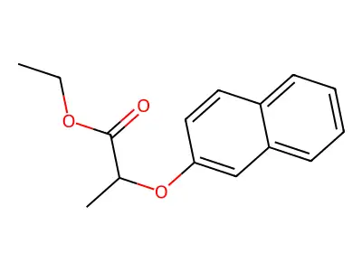 Ethyl 2-(2-naphthyloxy)propanoate structure