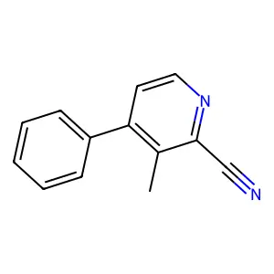 3-Methyl-4-phenylpyridine-2-carbonitrile structure