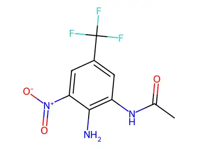 Acetamide, N-(2-amino-3-nitro-5-(trifluoromethyl)phenyl)- structure