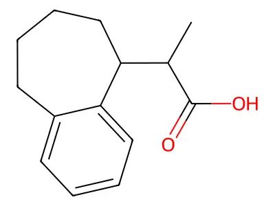 2-(6,7,8,9-Tetrahydro-5H-benzo(7)annulen-5-yl)propanoic acid structure
