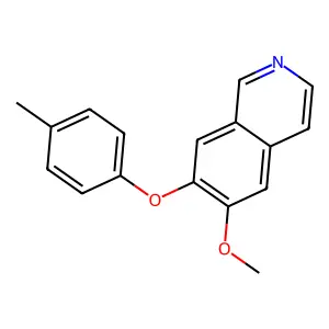 6-Methoxy-7-(4-methylphenoxy)isoquinoline structure