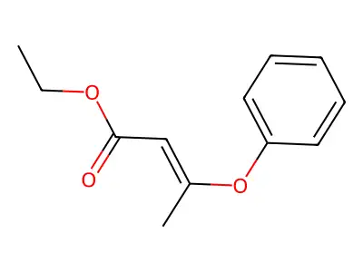 Ethyl 3-phenoxybut-2-enoate structure