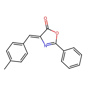 (4Z)-4-[(4-Methylphenyl)methylene]-2-phenyl-5(4H)-oxazolone structure