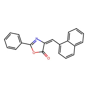 5(4H)-Oxazolone, 4-(1-naphthalenylmethylene)-2-phenyl-, (4Z)- structure