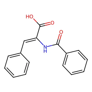 3-Phenyl-2-(phenylformamido)prop-2-enoic acid structure