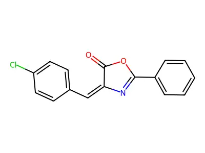 4-(4-Chlorobenzylidene)-2-phenyl-1,3-oxazol-5(4h)-one structure