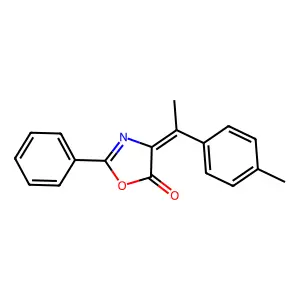(E)-2-Phenyl-4-(1-(p-tolyl)ethylidene)oxazol-5(4H)-one structure