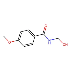 N-(hydroxymethyl)-4-methoxybenzamide structure
